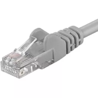 PremiumCord Povezovalni kabel UTP RJ45-RJ45 CAT6 10m siv