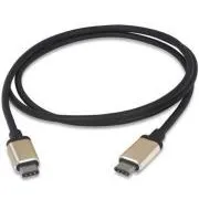 PremiumCord USB 3.1 kabel, priključek C/moški – USB 3.1 priključek C/moški, 1 m, aluminijasti priključki
