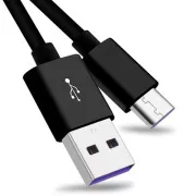 PremiumCord Kabel USB 3.1 C/M - USB 2.0 A/M, izjemno hitro polnjenje 5A, črn, 2 m
