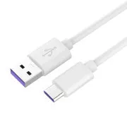 PremiumCord Kabel USB 3.1 C/M - USB 2.0 A/M, izjemno hitro polnjenje 5A, bel, 2 m