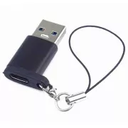 Adapter PremiumCord USB3.0 A moški - USB-C ženski, črn z zanko za obešanje