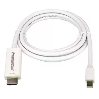 Kabel PremiumCord mini DisplayPort 1.2 do HDMI 2.0 za 4Kx2K@60Hz, 1 m