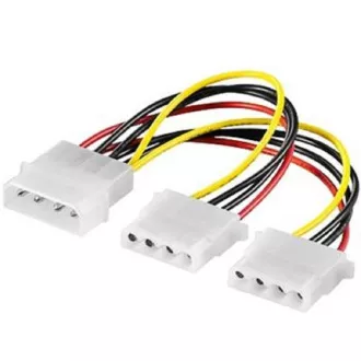 PremiumCord Napajalni kabel HDD 5,25"-2x5,25"
