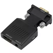 PremiumCord pretvornik VGA v HDMI z avdio vhodom in avdio kablom