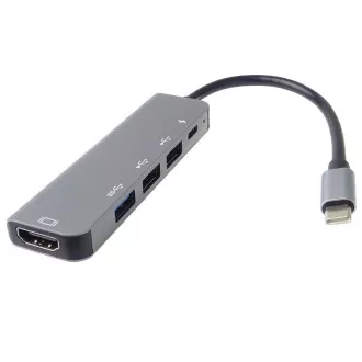 PremiumCord USB-C v HDMI   USB3.0   2x USB2.0   PD(power delivery) adapter