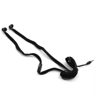 PLATINET FREESTYLE SHOELACE slušalke z mikrofonom, črne