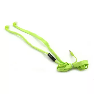 Slušalke PLATINET FREESTYLE SHOELACE z mikrofonom, zelene Slušalke PLATINET FREESTYLE SHOELACE z mikrofonom, zelene