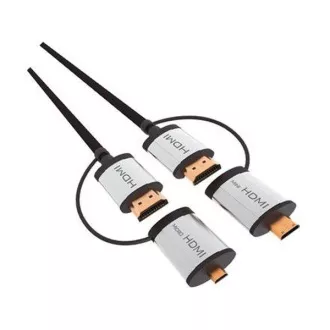 PLATINET OMEGA HDMI v1.4 kabel črne barve 1,5 m adapter za miniHDMI in microHDMI PLATINET OMEGA HDMI v1.4 kabel črne barve 1,5 m adapter za miniHDMI in microHDMI