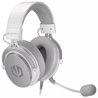 Endorfy slušalke VIRO OWH / žične / s snemljivim mikrofonom / 3,5 mm priključek / bele