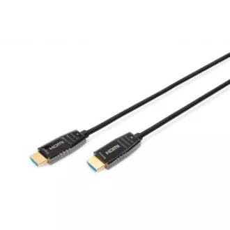 Digitus HDMI AOC hibridni optični kabel, tip A M/M, 10 m, UHD 8K@60Hz, CE, zlat, bl