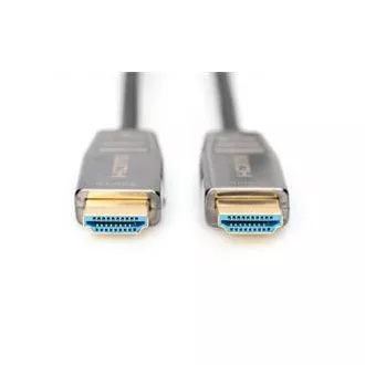 Digitus HDMI AOC hibridni optični kabel, tip A M/M, 10 m, UHD 8K@60Hz, CE, zlat, bl