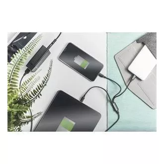 Polnilni kabel USB, 3 v 1 , USB A - Lightning mikro B Type-C 1m, kabel, bombaž, CE, bl