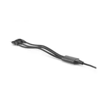 Polnilni kabel USB, 3 v 1 , USB A - Lightning mikro B Type-C 1m, kabel, bombaž, CE, bl