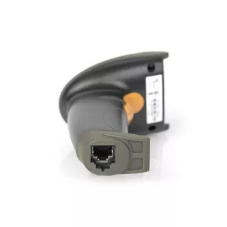 DIGITUS Ročni čitalnik črtne kode 1D dvosmerni 200 skeniranj/s, 2 m kabel USB-RJ45