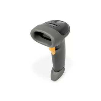 DIGITUS 2D ročni bralnik črtnih kod, baterijsko napajanje, združljiv z Bluetooth in QR kodo, 200 skeniranj/sek, z držalom