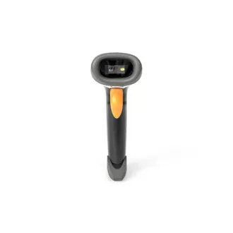 DIGITUS 2D ročni bralnik črtnih kod, baterijsko napajanje, združljiv z Bluetooth in QR kodo, 200 skeniranj/sek, z držalom