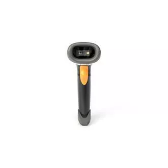 DIGITUS 2D ročni bralnik črtnih kod, baterijsko napajanje, združljiv z Bluetooth in QR kodo, 200 skeniranj/sek, z držalom