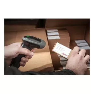 DIGITUS 2D ročni bralnik črtnih kod, baterijsko napajanje, združljiv z Bluetooth in QR kodo, 200 skeniranj/sek, z držalom