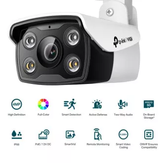 TP-Link VIGI C340(6mm) VIGI 4MPx zunanja mrežna kamera s polnim barvnim nočnim vidom