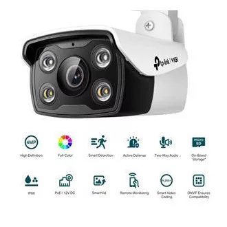 TP-Link VIGI C340(6mm) VIGI 4MPx zunanja mrežna kamera s polnim barvnim nočnim vidom
