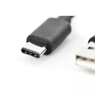 Digitus priključni kabel USB C na A 1,0 m, 3A, 480 MB, različica 2.0