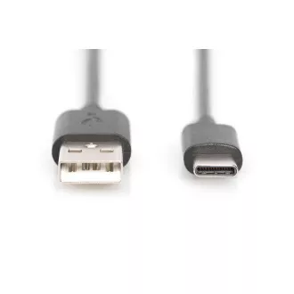 Digitus priključni kabel USB C na A 1,0 m, 3A, 480 MB, različica 2.0