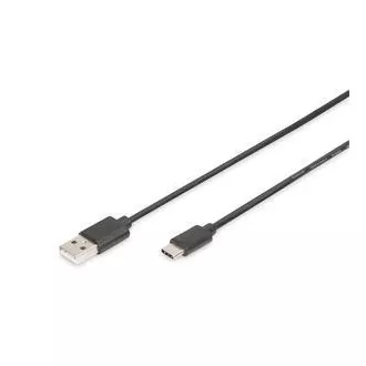Digitus priključni kabel USB C na A 1,0 m, 3A, 480 MB, različica 2.0