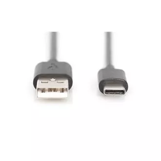Digitus priključni kabel USB C na A 1,0 m, 3A, 480 MB, različica 2.0