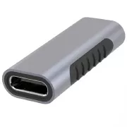 PremiumCord Aluminium USB-C ženski - USB-C ženski priključek