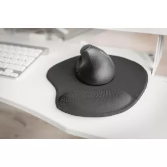 DIGITUS Ergonomska podloga za miško z naslonom za dlani, črna DIGITUS Ergonomska podloga za miško z naslonom za dlani, črna