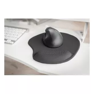 DIGITUS Ergonomska podloga za miško z naslonom za dlani, črna DIGITUS Ergonomska podloga za miško z naslonom za dlani, črna
