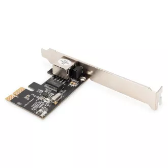 DIGITUS Gigabitna ethernetna omrežna kartica PCI Express, nizki nosilec, Realtek RTL8111H