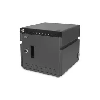 DIGITUS mobilni namizni polnilni kovček za tablične računalnike do 14 palcev, 10 naprav. UV-C, USB-C ( do 20 W na napravo