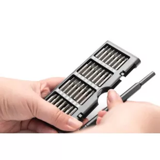 Digitus 57-delni komplet natančnih mehanskih izvijačev za mobilni telefon, prenosni računalnik, osebni računalnik, uro, očala, konzolo.