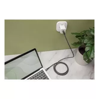 DIGITUS Povezovalni kabel USB 4, TypeC do TypeC, ohišje AL, PP oplet 4K@60Hz, PD3.0, 20Gbits/s, 3 m, bl.