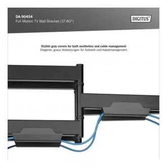 DIGITUS Popolnoma premični stenski nosilec za TV 37-80", največja obremenitev 60 kg, VESA: 200x100, 200x200, 300x200, 400x200, 300x300, 400x300