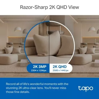TP-LINK Tapo C220 - IP kamera z nagibom in WiFi, 4 MP (2560*1440), ONVIF TP-LINK Tapo C220 - IP kamera z nagibom in WiFi, 4 MP (2560*1440), ONVIF