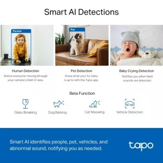 TP-LINK Tapo C220 - IP kamera z nagibom in WiFi, 4 MP (2560*1440), ONVIF TP-LINK Tapo C220 - IP kamera z nagibom in WiFi, 4 MP (2560*1440), ONVIF