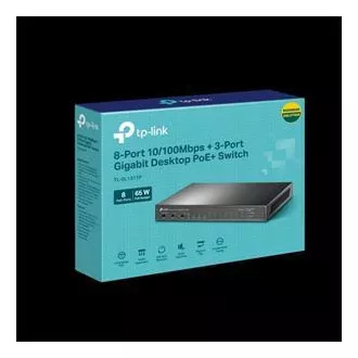 TP-Link Switch TL-SL1311P 8x LAN/PoE , 2x GLAN, 1x SFP , 65W