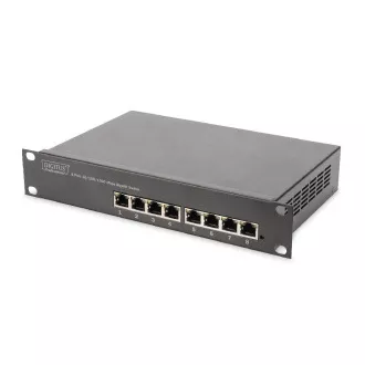DIGITUS Gigabitno ethernetno stikalo, 8-portno, 10 palcev, brez upravljanja