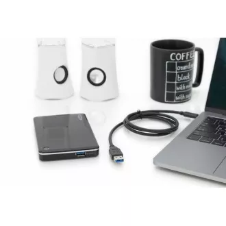 Digitus Priključni kabel USB Type-C, Type-C do A M/M, 1,0 m, vse funkcije, Gen2, 3A, 10 GB, različica 3.1, CE, bl