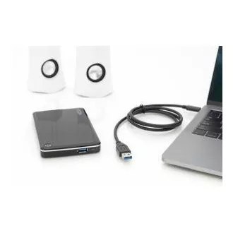 Digitus Priključni kabel USB Type-C, Type-C do A M/M, 1,0 m, vse funkcije, Gen2, 3A, 10 GB, različica 3.1, CE, bl