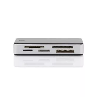 DIGITUS USB 3.0 čitalnik kartic s priključnim kablom USB 1 m Podpora za kartice MS/SD/SDHC/MiniSD/M2/CF/MD/SDXC
