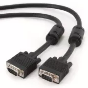 GEMBIRD Priključni kabel za mono 15M/15M VGA 15m, zaščiten ekstra, fero ČERNO