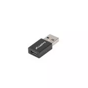 LANBERG Adapter USB-C(F) 3.1 na USB-A(M), črn