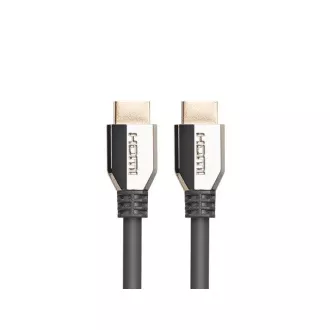 LANBERG Kabel HDMI 2.1 Ultra High Speed, 48 Gb/s, 8K@60Hz, 5K@120Hz, dolžina 0,5 m, črn, pozlačeni priključki