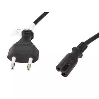 LANBERG CEE 7/16 do IEC 320 C7 EURO (RADIO) napajalni kabel 1,8 m VDE črn