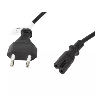 LANBERG CEE 7/16 do IEC 320 C7 EURO (RADIO) napajalni kabel 3M VDE črn