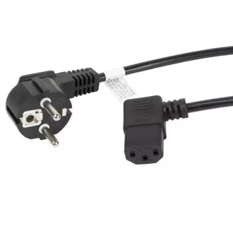 LANBERG napajalni kabel CEE 7/7 do IEC 320 C13 1,8 m kotni desni VDE črn
