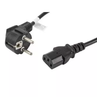 LANBERG napajalni kabel CEE 7/7 do IEC 320 C13 1,8 m VDE črn